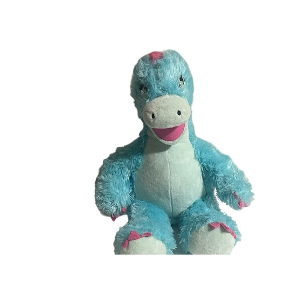 BABW / Build a Bear Workshop Dinosaur TURQUOISE STEGOSAURUS 18” Plush Toy - Picture 11 of 13